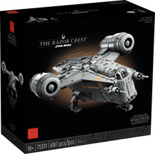 6187pcs Interstellar Conflict Large Razor Crest Mandalorian's Iconic Ship Build picture