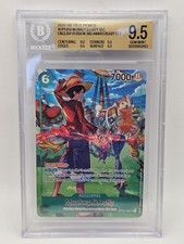 BGS 9.5 Monkey D Luffy OP13-118 SEC - One Piece English 3rd Anniversary Set picture