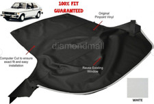 Fits VW Volkswagen Rabbit Cabriolet GOLF 80-94 Convertible Soft Top White Vinyl picture