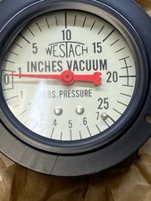 NOS VINTAGE WESTACH VACUUM GAUGE 2.25” picture