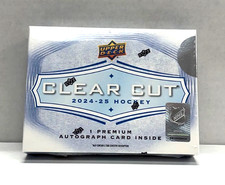 2024-25 Upper Deck Clear Cut NHL Hockey Factory Sealed Hobby Box picture