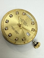 Rolex 1556 Non Quick Set Complete Movement Dial Hands Perfect Working Condition picture