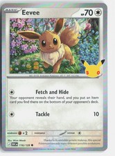Pokemon TCG Eevee 116/128 ME: 30th Celebration Holo NM picture