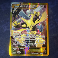 Pokémon TCG Alakazam EX 125/124 Fates Collide Holo Full Art Secret Rare  picture