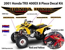 2001 2002 Honda TRX 400ex Decal Graphic Sticker OEM kit Mark Set SPORTRAX 400 EX picture