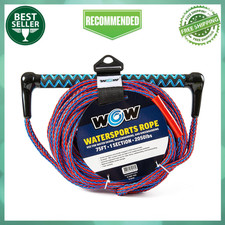 WOW Sports 75ft Water Ski Wakeboard Tow Rope EVA Handle 2050lb picture
