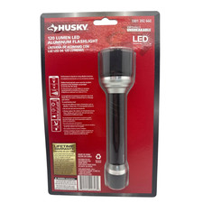Husky 120 Lumen LED Aluminum Flashlight Unbreakable High Power With Batteries picture