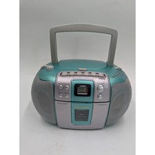 Emerson PD6511WG Portable CD Cassette Radio Boombox Teal Y2K Vintage 2001 picture