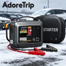 Car Jump Starter with Air Compressor Tire Inflator 8000A Peak Truck Heavy Duty picture