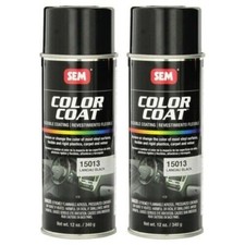 SEM 15013 Pack of 2 Color Coat Landau Black Spray Paint Aerosol Can 12 oz. picture