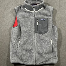 Patagonia Classic Retro-X Fleece Vest Grey Red Mens XL 23048 Outdoor High Pile picture