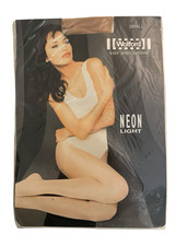 Vintage Wolford Neon Light Tights Cosmetic Small 25 Den NOS Austria picture