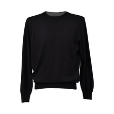 BRUNELLO CUCINELLI MEN'S 100 CASHMERE CREW NECK BLACK  SWEATER NWT MSRP $1425 picture