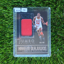 Hakeem Olajuwon 2016-17 Panini Black #57 Jersey Patch Jumbo - 69/99 picture