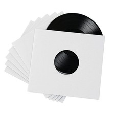 100 - Pack White Paper Vinyl Record Inner Sleeves 12-Inch LP Album picture