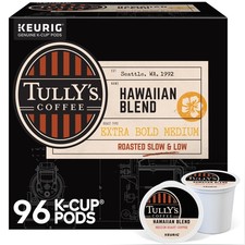 Tully's Coffee Hawaiian Blend K-Cups, Medium Roast Coffee, 96 Count picture