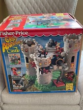RARE VINTAGE 1997 FISHER PRICE GREAT ADVENTURES CASTLE FACTORY SEALED NEW IN BOX picture