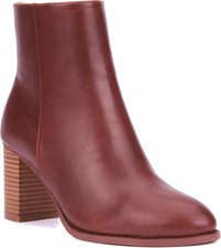 New York and Company Jadyn Ankle  Dark Cognac Narrow Calf Block Heel Womens 10 n picture