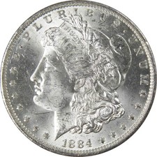 1884 O Morgan Silver Dollar Uncirculated Mint State $1 Coin picture