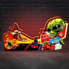 Foo Fighters Pinball Topper 3D Printed Lightbox Pinball Arcade Decor-- picture