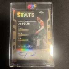 2025 Leaf in the Game Used Sports - Video Game Stats Giannis Antetokounmpo 2/2 picture
