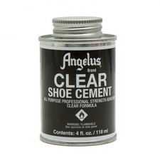 Angelus All-Purpose Clear Shoe Cement 4 oz - Leather & Rubber Contact Adhesive picture