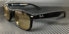 RAY BAN RB2132F 601 R6 Black Yellow Unisex 55 mm Sunglasses picture