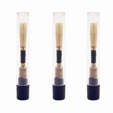 Jiayouy 3Pcs Oboe Reeds Medium Soft with Plastic Case/Tube Oboe Reed Woodwind... picture