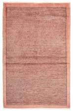 Traditional Salmon Hand-knotted Area Rug 3'1