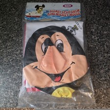 Vintage 1970 Ideal Disney Mickey Mouse 24” Split Swim Ring NOS Sealed Float picture