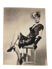 ⁠June Havoc Vintage Signed Inscribed Glamour Photo picture