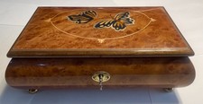 Paturzo Giovanni Reuge Music Jewelry Box Sorrento Italy Edelweiss Butterfly picture