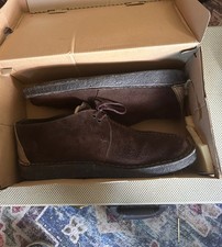 Clarks Desert Trek Dark Brown Suede Moccasin Loafer Shoe Men's 13 US  picture