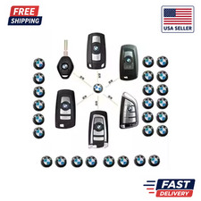 5-10Pcs x 11 MM Sticker Emblem Replacement Fit for BMW Key Fob Remote Badge picture