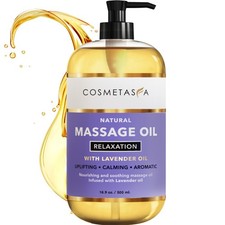 Lavender Relaxation Massage Oil 16.9 oz With Pump by Cosmetasa picture