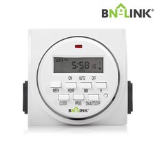 BN-LINK Heavy Duty Digital Electric Programmable Dual Outlet Timer Plug Indoor picture