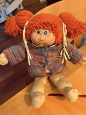 Cabbagepatch Vintage 1980 By Xavier Robert’s, Orange Hair,2 Dimple, Blue Eyes. picture