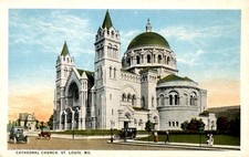 Cathedral Church, St. Louis, MO - Modern Ecclesiastical Architecture Postcard picture
