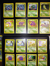 Vintage Pokemon WOTC 16 Card Grass Lot 1st Ed Ekans Gym Jungle Base Fossil picture