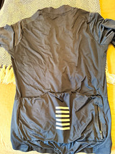 Rapha Pro Team Cycling Jersey Full Zip Short Sleeve Men's M Black White picture