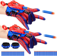 Excitobo 2 Sets Superhero Web Shooters for Kids Age 3-7,Adjustable Wrist Launche picture