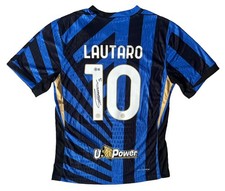LAUTARO MARTINEZ Hand Signed 2020/21 Internazionale FC Home Shirt Beckett COA picture
