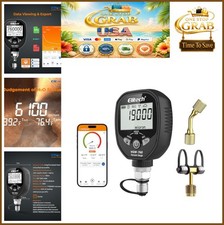 Wireless Digital Vacuum Gauge 0-760000 Micron 1/4 SAE HVAC Refrigeration picture