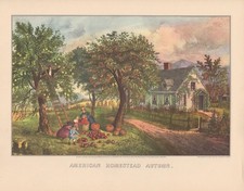 1952 Vintage Currier & Ives 
