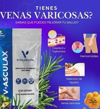 V-ASCULAX by VitalHealth Natural GMP Non-GMO Artichoke, Rosemary, MSM Supplement picture