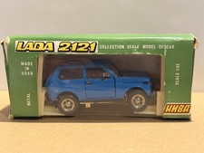 VAZ-2121 Lada Niva A20 Blue Diecast Soviet USSR Novoexport 1/43 Scale Car Model picture