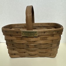 Longaberger 1981 Christmas Candle Basket - Green - Vintage - Rare picture