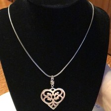 Brighton Geneva Heart Necklace  NWT silver J42230 picture