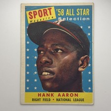 1958 Topps - Sport Magazine '58 All Star  Hank Aaron #488  Milwaukee Braves picture