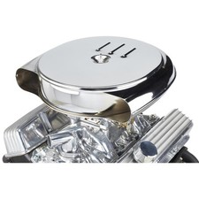 Retro Air Cleaner for 1951-56 Cadillac/Oldsmobile, Steel Chrome Finish picture